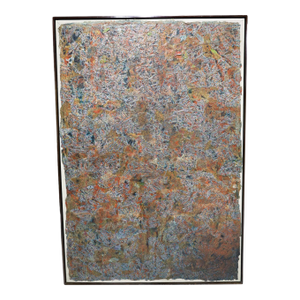 Large Frank Faulkner (1946 - 2008) Mixed Media on Linen in Frame