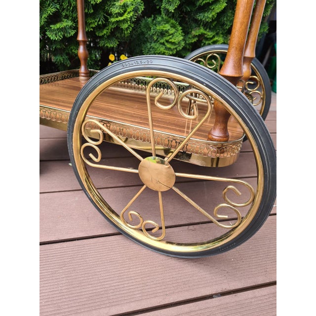 Hollywood Regency-Style Mobile Bar Cart, 1970s For Sale - Image 11 of 14