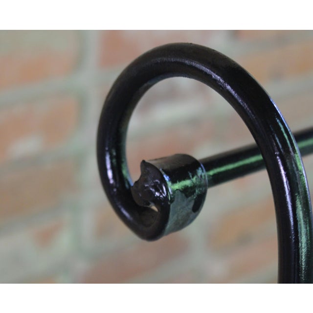 Circa 1980s Wrought Iron Bar Cart by Russell Woodard For Sale In Raleigh - Image 6 of 9