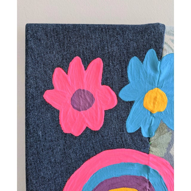 "Paranoid as Usual" Contemporary Abstract Mixed-Media Painting by Frances Sousa For Sale - Image 4 of 7