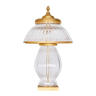 Neoclassical Crystal Table Lamp For Sale