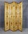 This refined Florentine four-panel dressing screen, crafted in Italy during the 1940s, is a beautiful example of mid-20th-...