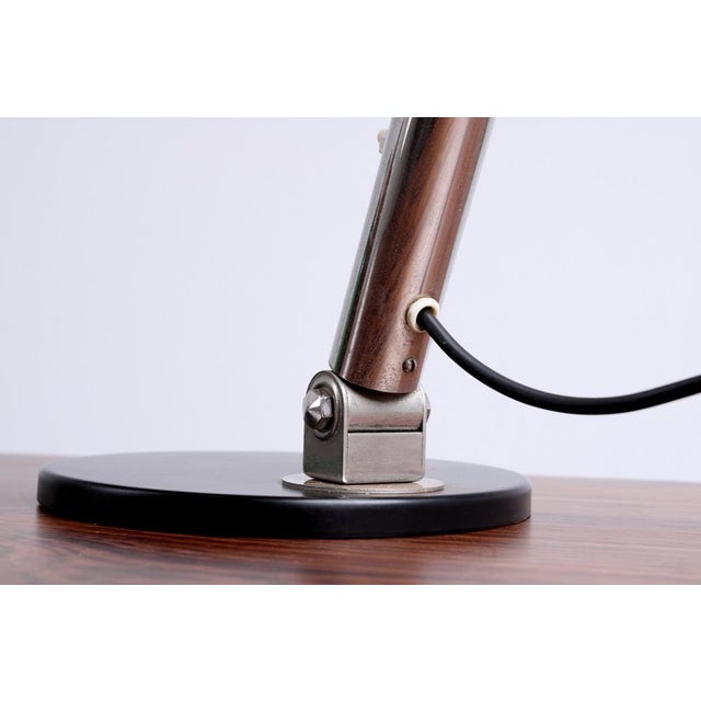 Metal Bauhaus Black 144 Table Light by H. Th. J. A. Busquet for Hala, 1950s For Sale - Image 7 of 16