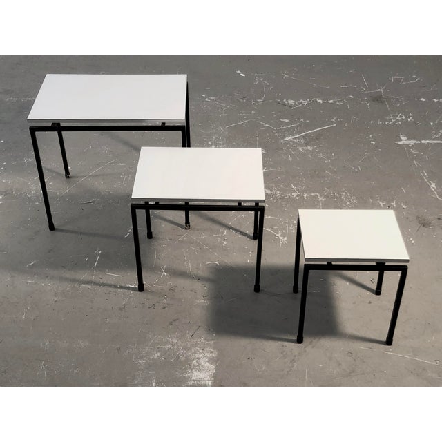 Mid-Century Modern Gigogne Nesting Tables, 1960s, Set of 3 For Sale - Image 4 of 9