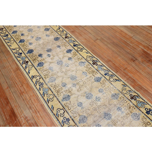 Antique Khotan Runner, 2'6'' X 14' For Sale - Image 13 of 17