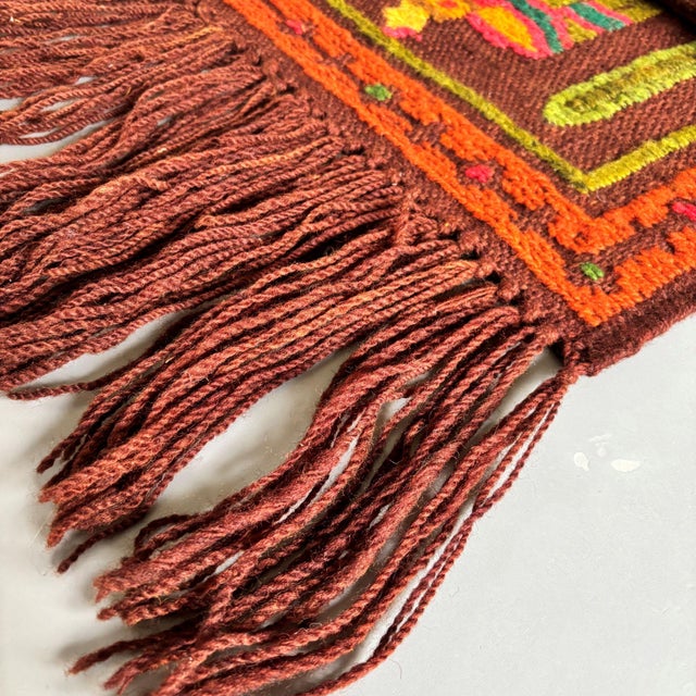 Vintage Polish Wall Tapestry, 1960s-1970s For Sale - Image 6 of 8