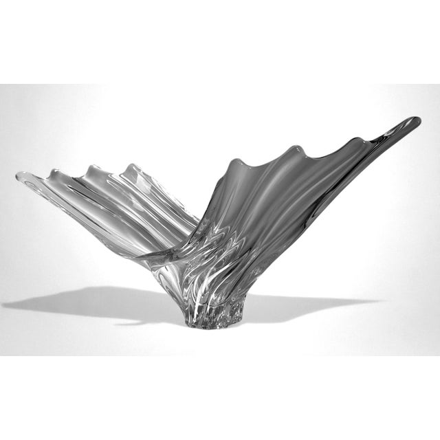 Mid 20th Century Art Deco French Crystal Centerpiece, Produced in the Vannes-Le-Châtel Area For Sale - Image 6 of 18