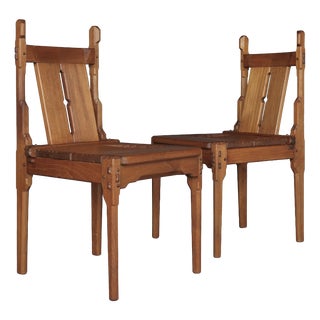 Dutch Traditionalist Amsterdam School Side Chairs attributed to Alexander Kropholler, 1930s, Set of 2 For Sale