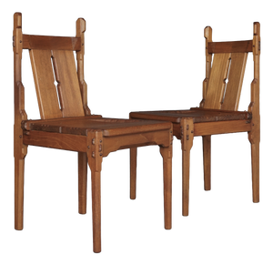 Dutch Traditionalist Amsterdam School Side Chairs attributed to Alexander Kropholler, 1930s, Set of 2