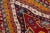 Vintage Handmade Shiraz Red Geometric Wool Rug 6'10" X 10'1" For Sale - Image 9 of 10