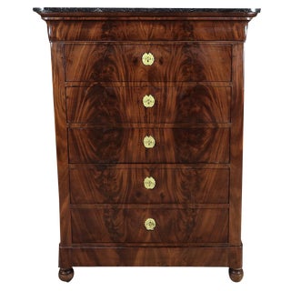 Early 19th Century Restoration Burl Mahogany Chiffonier For Sale