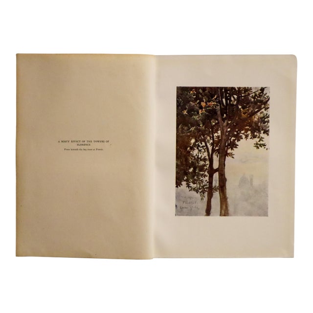 1905 Italian Original Print - A Misty Effect - From Book Florence & Some Tuscan Cities (1905) For Sale