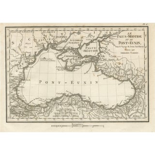 Ancient Black Sea Map, Pontus Euxinus and Sea of ​​Azov from Ambroise Tardieu, 1825 For Sale