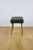 1970s High Stool in Green Olive Boucle Lamb For Sale - Image 5 of 8