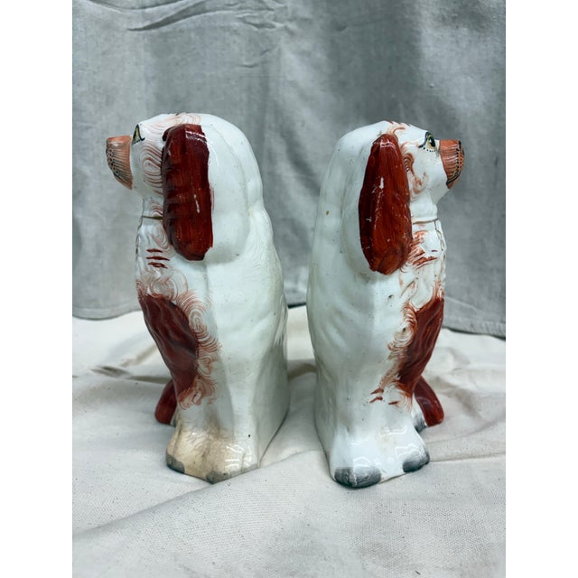 Mid 20th Century Pair of Staffordshire Dogs For Sale - Image 5 of 5