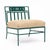 French Pair of Lounge Chairs, Garden Furniture, Vintage French, Green For Sale - Image 3 of 9