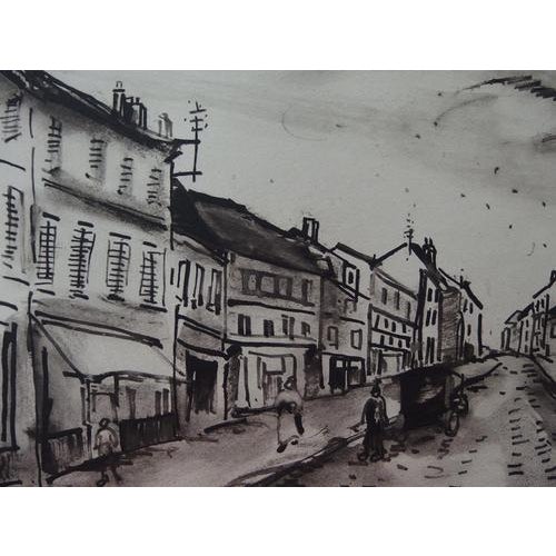 Modern Maurice De Vlaminck, The Popular Street, 1951, Engraving For Sale - Image 3 of 6