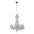 Vintage Restored 10 Arm Clear Crystal Chandelier For Sale