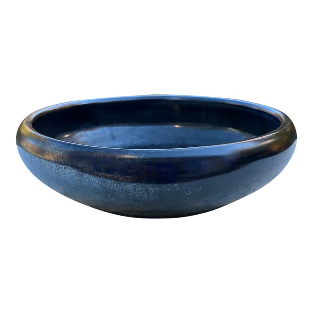 Arts & Crafts New Hampshire Pottery Rare Gunmetal Glaze Bowl For Sale