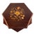 1970s Italian Hexagon Marquetry Musical Jewelry Box For Sale