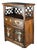Vintage Chinese Huali Rosewood Cabinet | Ming Style Curio Shelf With Mother-of-Pearl Inlay For Sale