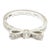 Chanel 18k 750 White Gold Ruben Ribbon Diamond Ring, Size 6 For Sale
