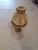 Victorian Vintage Hollywood Regency Fringe Boudoir Lamp With Satin Shade and Brass Base For Sale - Image 3 of 8