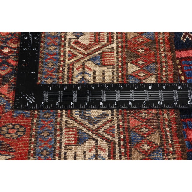 Textile Antique Persian Malayer Rug, 03'04 X 04'08 For Sale - Image 7 of 10