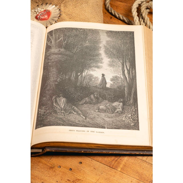 Circa 1870 Victorian Illustrated Ellwood Family Bible With Provenance For Sale - Image 14 of 15
