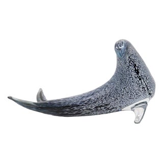 Murano Art Glass Seal Figurine, 1980s For Sale