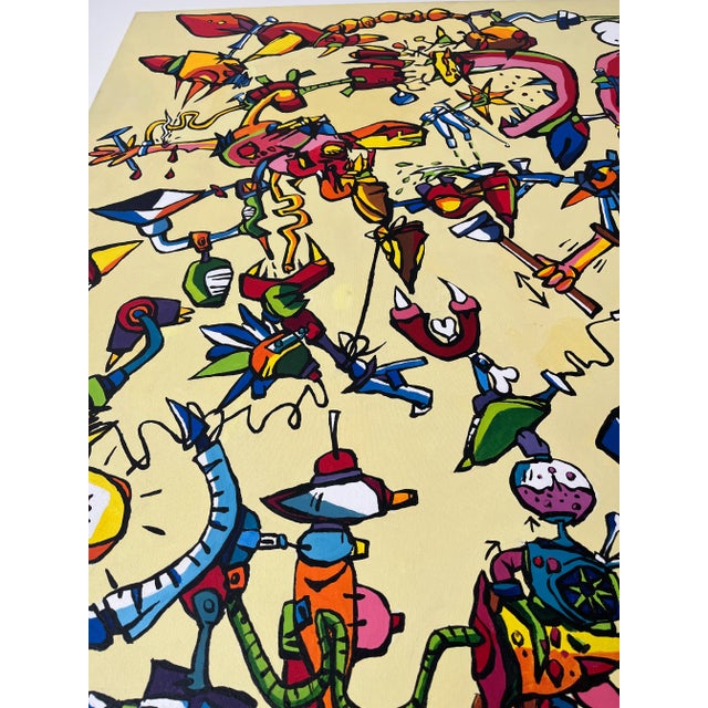 2006 "Transformation" Graffiti Pop Art Canvas by Ferenc Balint For Sale In New Orleans - Image 6 of 11