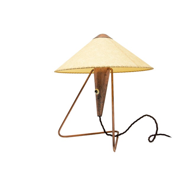 Mid-Century Czech Tripod Table Lamp by Helena Frantová for Okolo, 1950s For Sale - Image 15 of 15