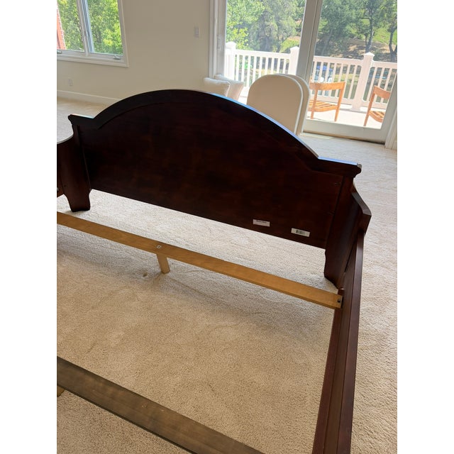 2000 - 2009 Henredon Cal King Victorian Mahogany Bed For Sale - Image 5 of 5