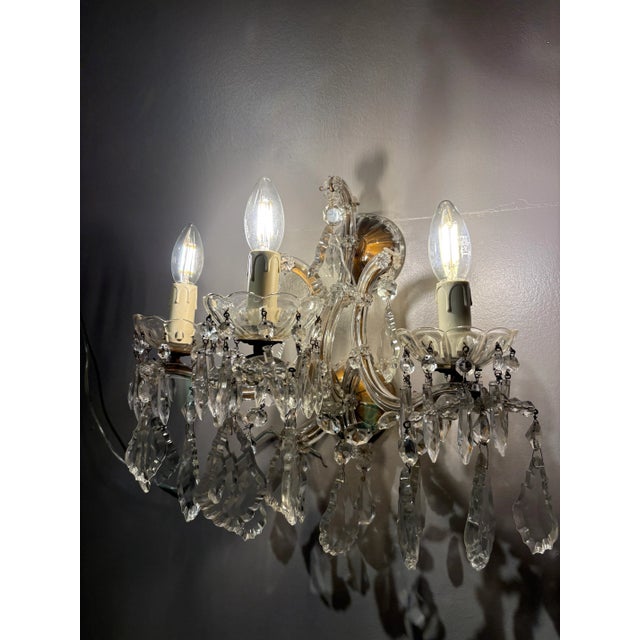 Italian “Maria Teresa” Wall Sconces, a Pair For Sale - Image 9 of 12