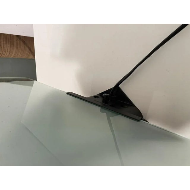 Postmodern Geometric Lamp in Glass and Metal, 1980 For Sale - Image 3 of 8