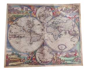 Nova Totius Terrarum Orbis Tabula Chart, Amsterdam, 17th Century