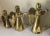 Metal Vintage Brass Angel Candleholders- Set of 5 For Sale - Image 7 of 8