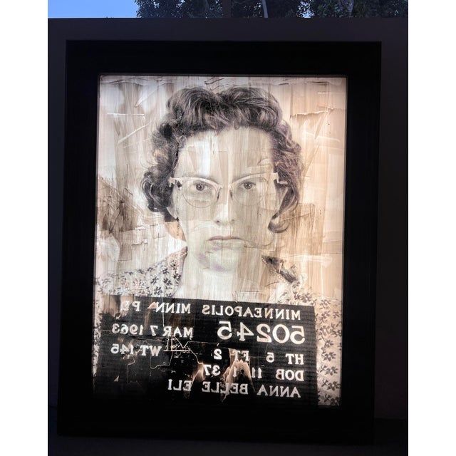 Wood Anna Belle, Emulsion & Oil, Monumetal 7'x9' Lightbox, Blaine Halvorson, 2008 For Sale - Image 7 of 7