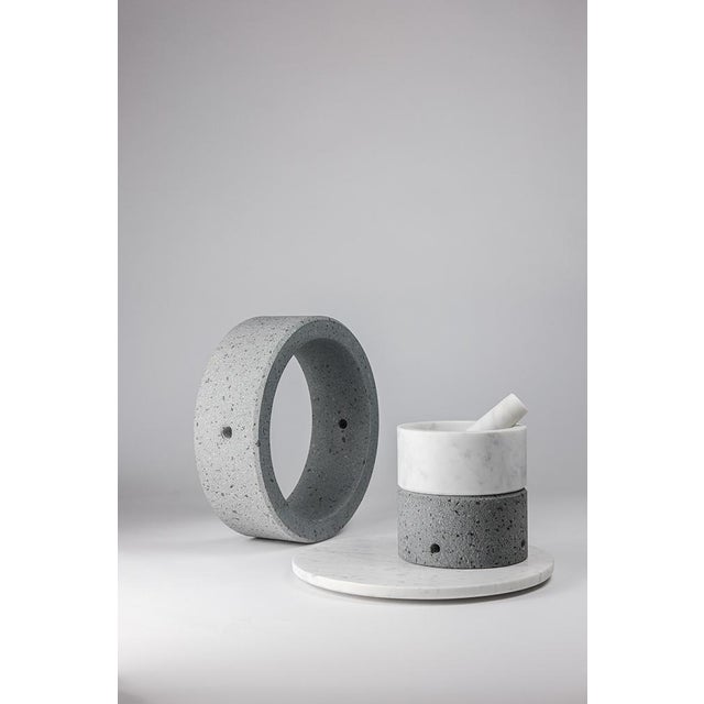 Contemporary Rhythm _ Mortar Centerpiece by Gumdesign for La Casa Di Pietra For Sale - Image 3 of 5