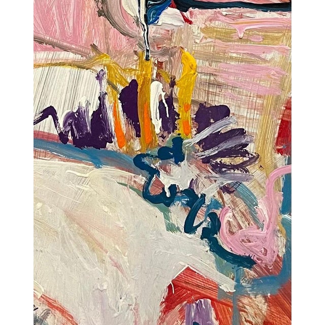 Contemporary Jean Krille, Landscape 140, Oil on Masonite For Sale - Image 3 of 13