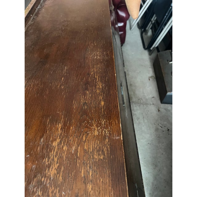 Vintage Hendredon King Headboard With Storage in Campaign Style For Sale - Image 9 of 12