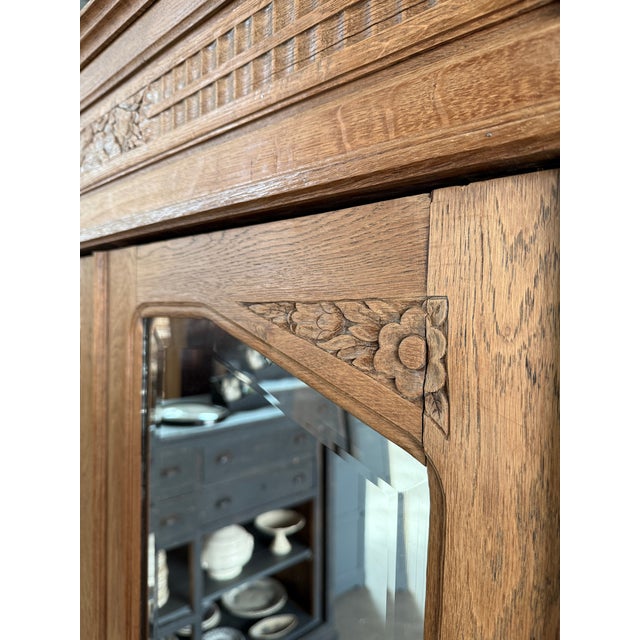 1930s Art Deco Oak Wardrobe, 1930s For Sale - Image 5 of 16