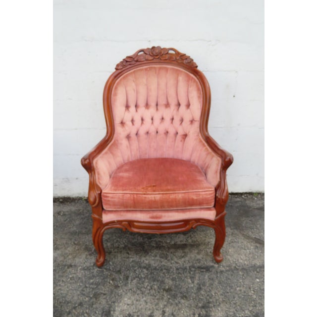 Victorian Kimball Carved Side Accent Chair 6217 For Sale - Image 14 of 15