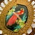 1950s Vintage Mexican Folk Art Original Feather Mixed Media Acrylic Bird Painting With Basket Frame For Sale - Image 12 of 14