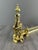 19th Century Louis XVI Gilt Bronze Andirons, 1890s, Set of 3 For Sale - Image 10 of 11