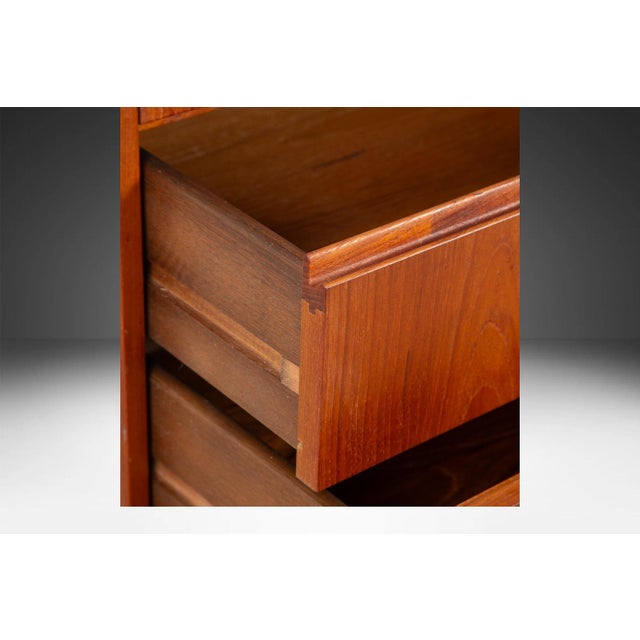 1960s 1960s Danish Mid-Century Modern Long Teak Dresser For Sale - Image 5 of 10