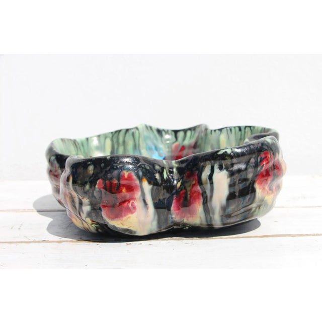 1930s 1930s French Art Deco Centerpiece Bowl, Glazed Earthenware, Studio Pottery For Sale - Image 5 of 13