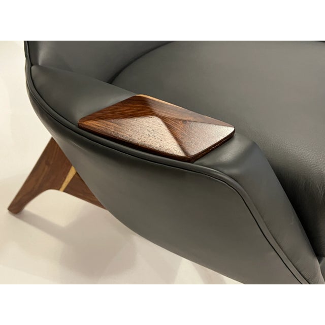 Adrian Pearsall Wing Chairs Model 2231-C, Pair For Sale - Image 10 of 12