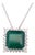 Diamond Emerald Necklace Platinum 9.70 TCW GIA Certified For Sale