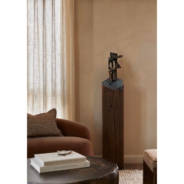 Mid-Century Modern Abstract “Twisty” Bronze Sculpture (10.5” High) For Sale - Image 12 of 12
